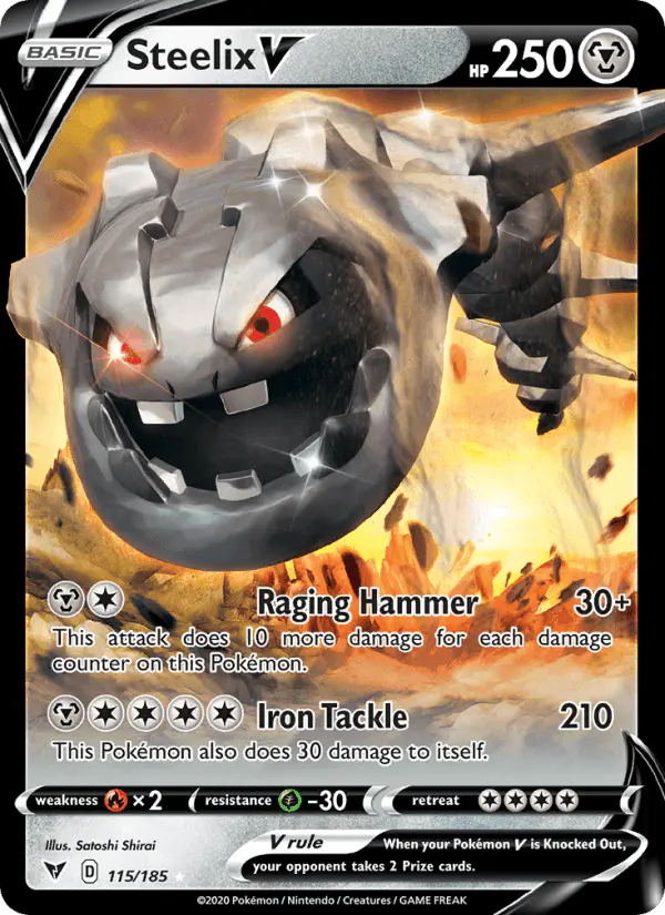Carta Steelix V 115/185 de Vivid Voltage