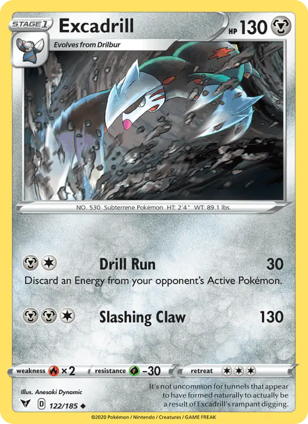 Carta Excadrill 122/185 de Vivid Voltage