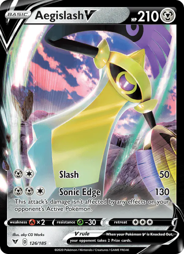 Carta Aegislash V 126/185 de Vivid Voltage