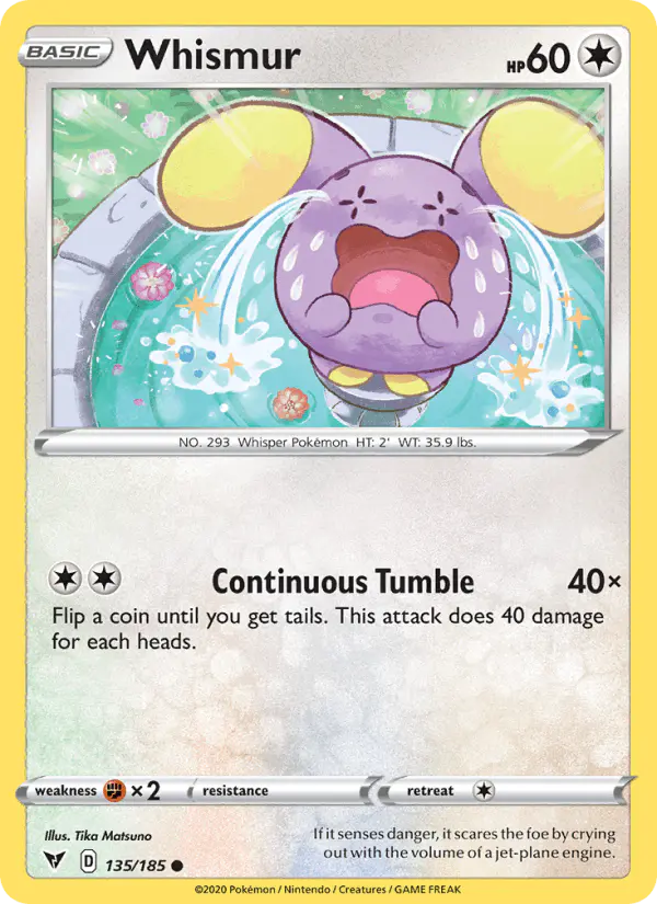 Carta Whismur 135/185 de Vivid Voltage