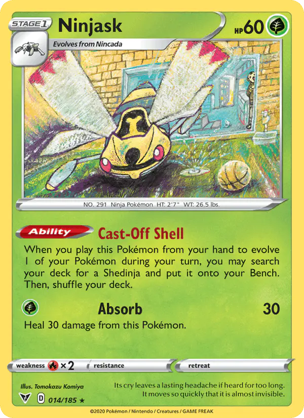 Carta Ninjask 014/185 de Vivid Voltage