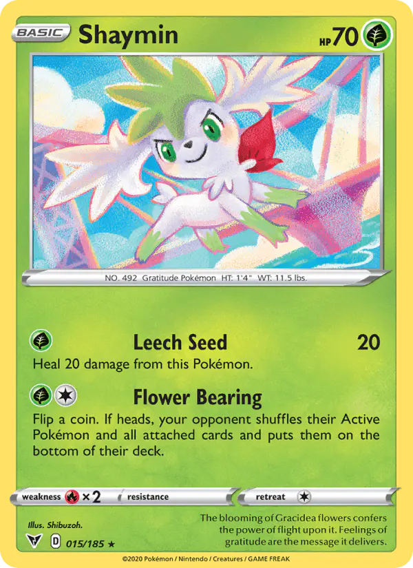 Carta Shaymin 015/185 de Vivid Voltage