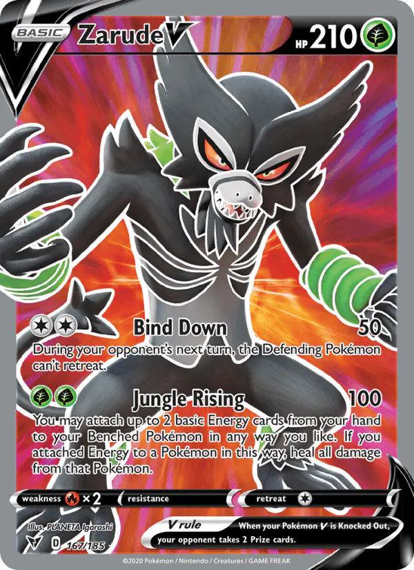Carta Zarude V 167/185 de Vivid Voltage