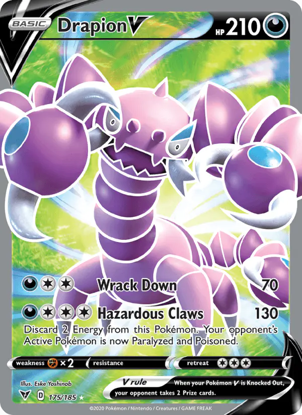 Carta Drapion V 175/185 de Vivid Voltage