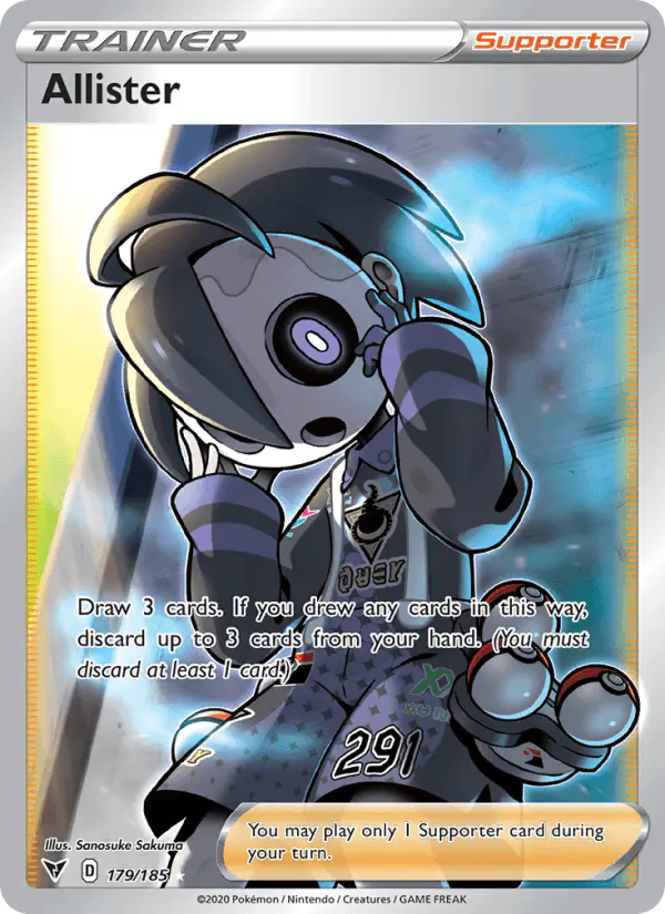 Carta Allister 179/185 de Vivid Voltage