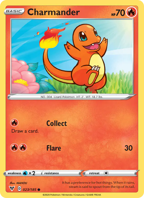 Carta Charmander 023/185 de Vivid Voltage