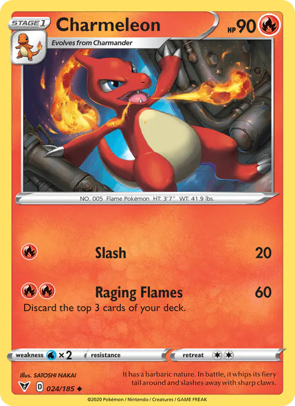 Carta Charmeleon 024/185 de Vivid Voltage