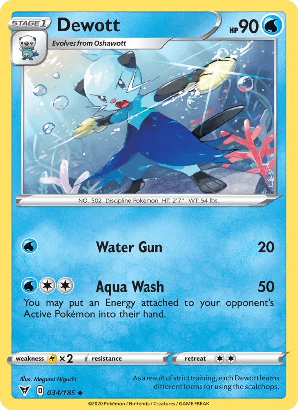 Carta Dewott 034/185 de Vivid Voltage