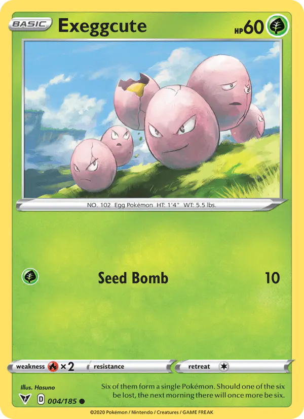 Carta Exeggcute 004/185 de Vivid Voltage