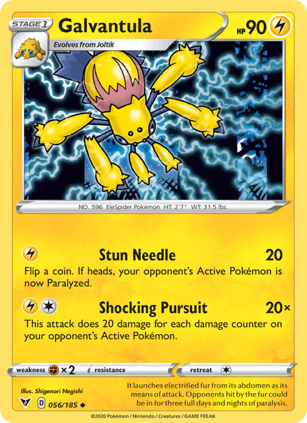Carta Galvantula 056/185 de Vivid Voltage