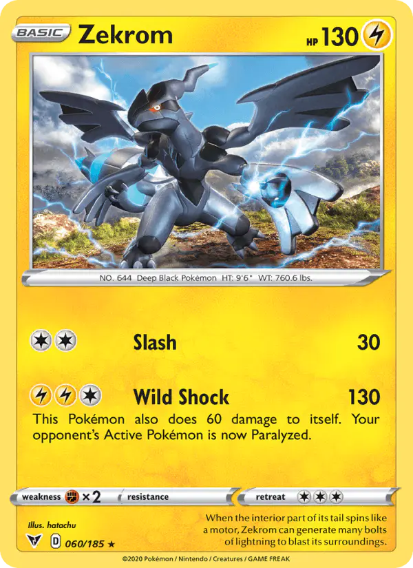 Carta Zekrom 060/185 de Vivid Voltage