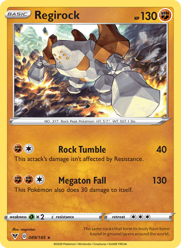 Carta Regirock 089/185 de Vivid Voltage
