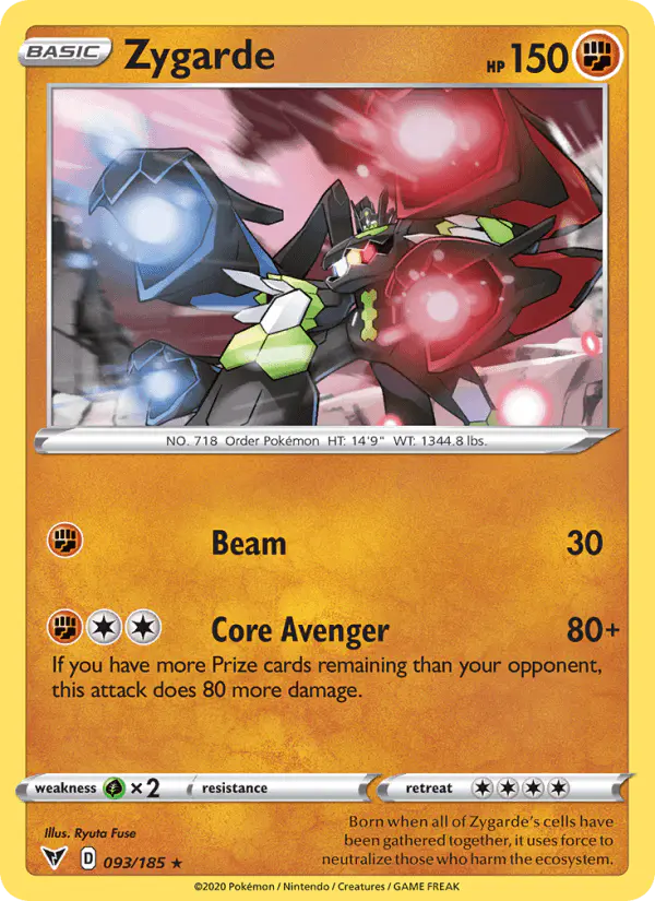 Carta Zygarde 093/185 de Vivid Voltage
