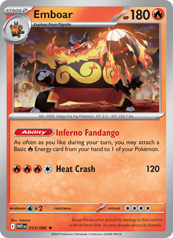 Carta Emboar 013/086 de White Flare