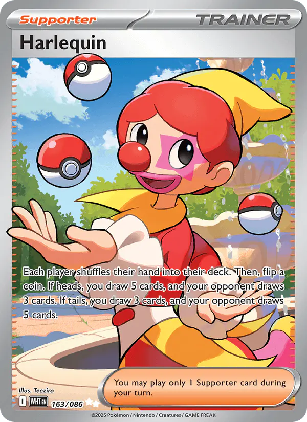 Carta Harlequin 163/086 de White Flare