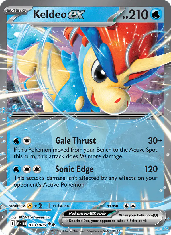 Carta Keldeo ex 030/086 de White Flare