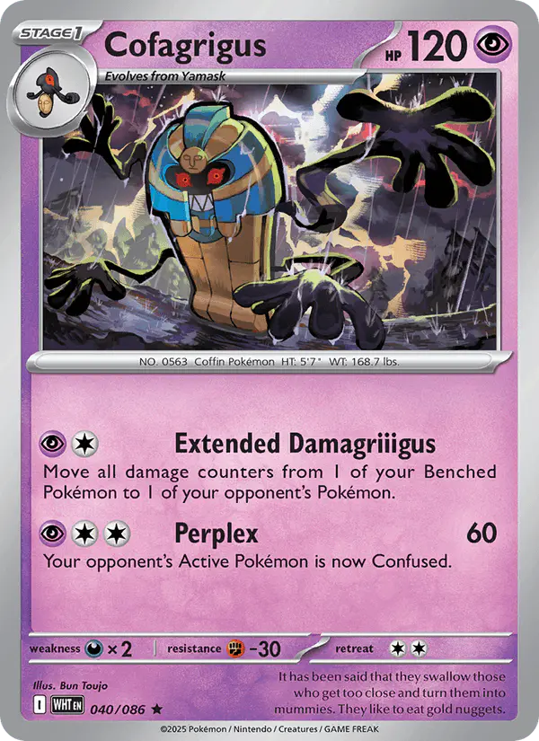 Carta Cofagrigus 040/086 de White Flare