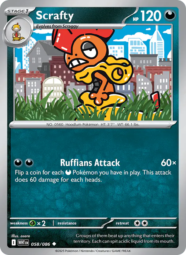 Carta Scrafty 058/086 de White Flare