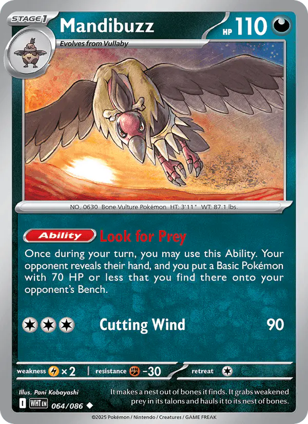 Carta Mandibuzz 064/086 de White Flare