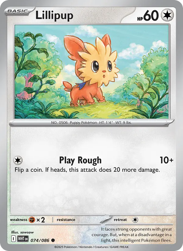 Carta Lillipup 074/086 de White Flare