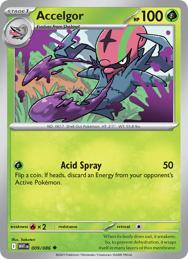 Carta Accelgor 009/086 de White Flare