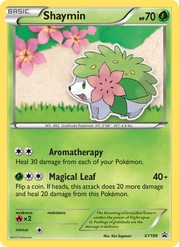 Carta Shaymin XY188 de XY Black Star Promos