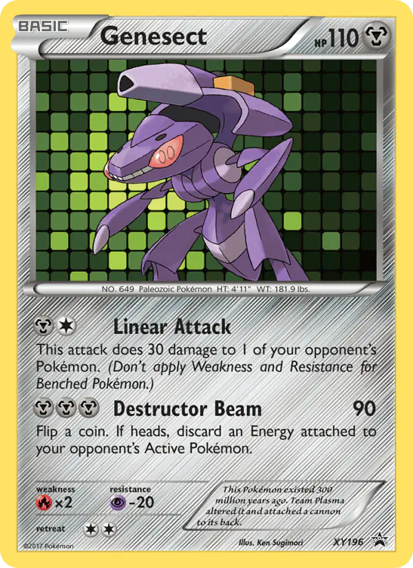 Carta Genesect XY196 de XY Black Star Promos