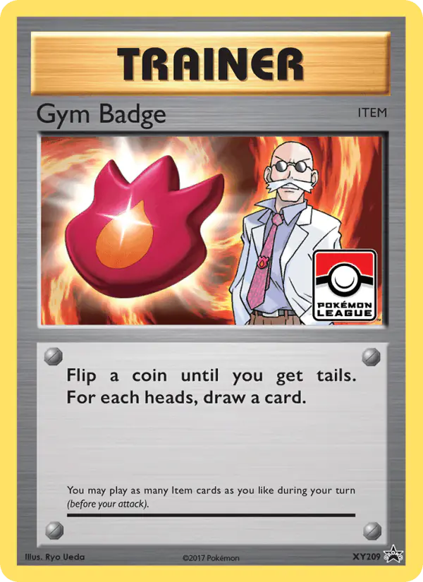 Carta Gym Badge XY209 de XY Black Star Promos