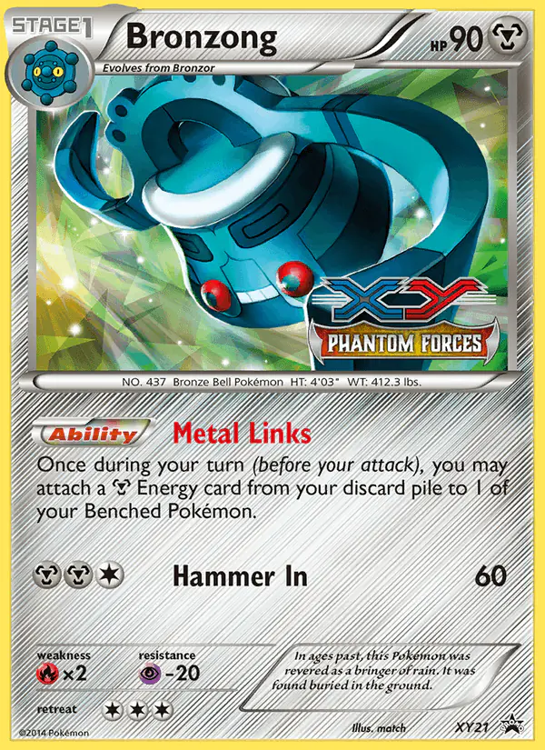 Carta Bronzong XY21 de XY Black Star Promos