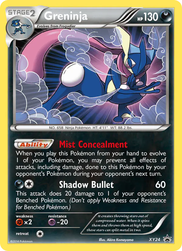 Carta Greninja XY24 de XY Black Star Promos