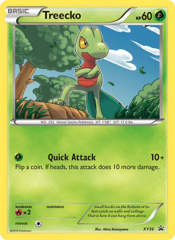 Carta Treecko XY36 de XY Black Star Promos