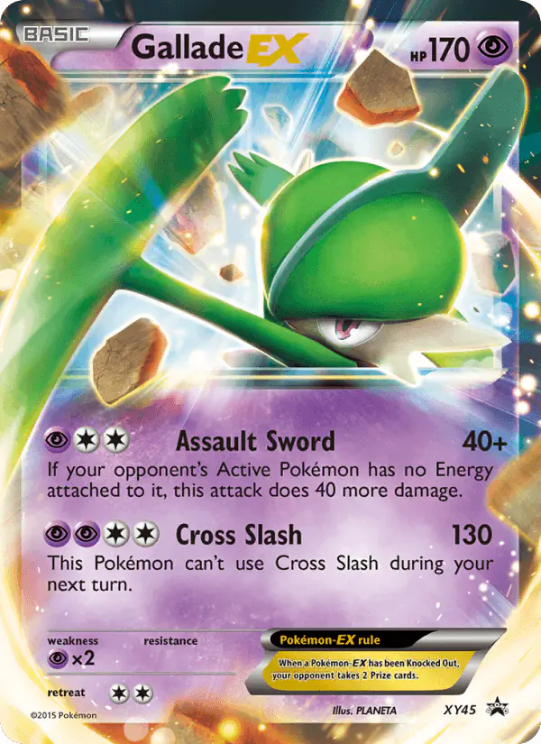Carta Gallade EX XY45 de XY Black Star Promos