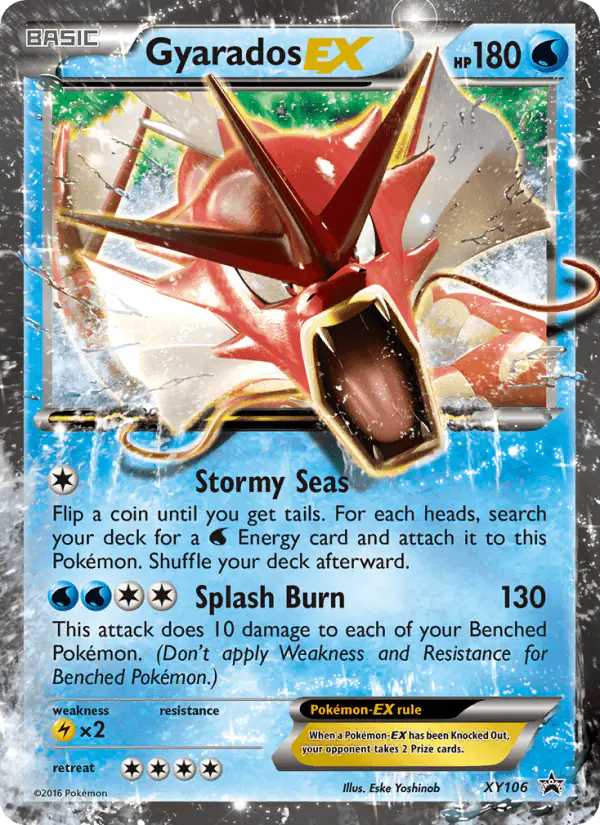 Carta Gyarados EX XY106 de XY Black Star Promos