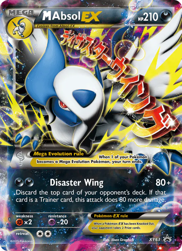 Carta M Absol EX XY63 de XY Black Star Promos