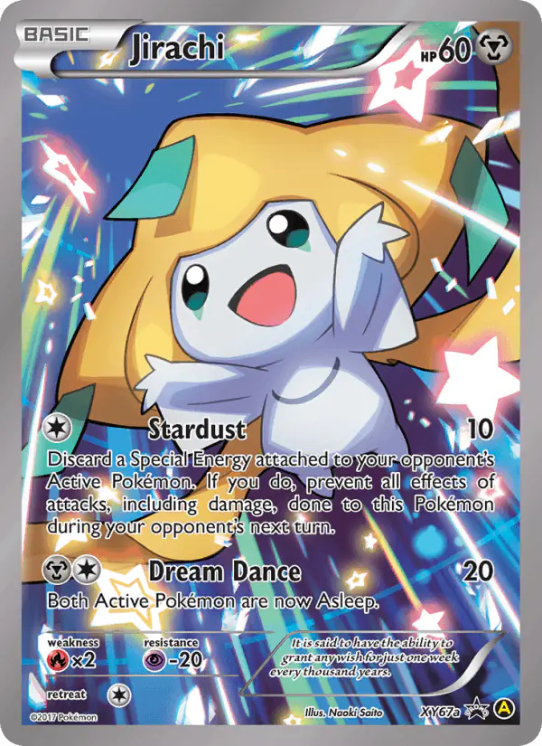 Carta Jirachi XY67a de XY Black Star Promos