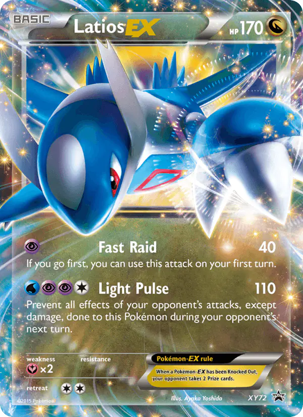 Carta Latios EX XY72 de XY Black Star Promos