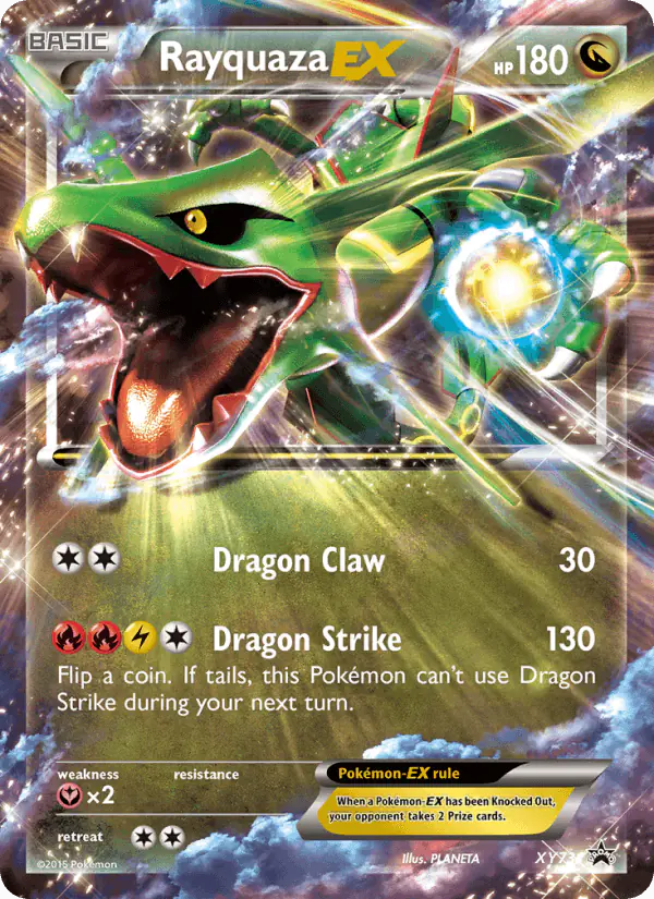 Carta Rayquaza EX XY73 de XY Black Star Promos