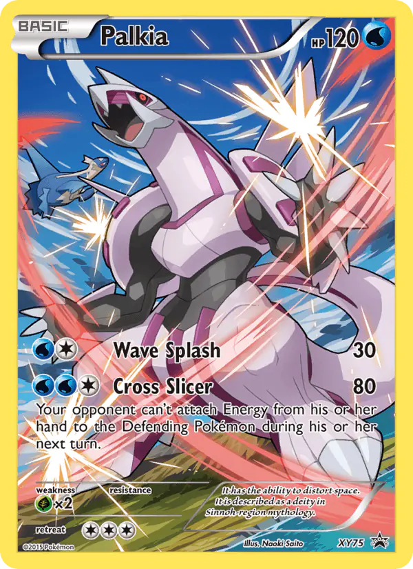 Carta Palkia XY75 de XY Black Star Promos