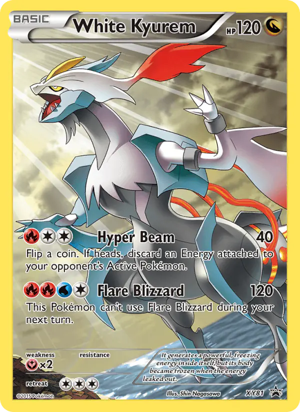 Carta White Kyurem XY81 de XY Black Star Promos