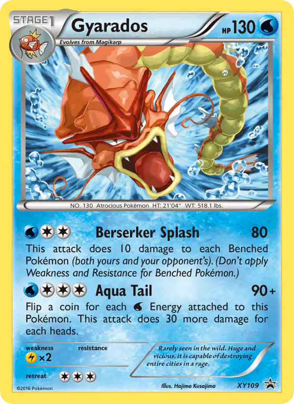 Carta Gyarados XY109 de XY Black Star Promos
