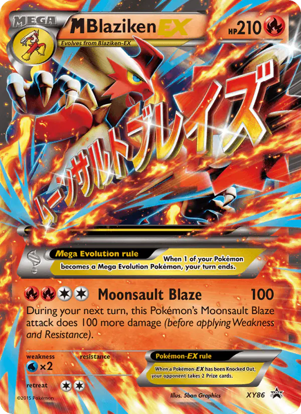 Carta M Blaziken EX XY86 de XY Black Star Promos