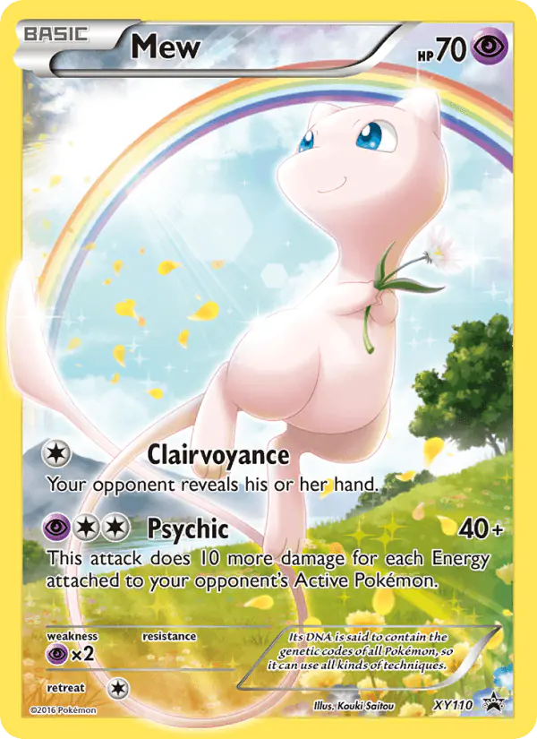 Carta Mew XY110 de XY Black Star Promos
