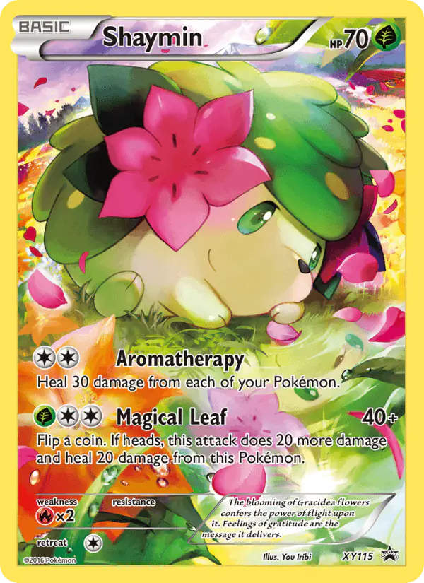 Carta Shaymin XY115 de XY Black Star Promos
