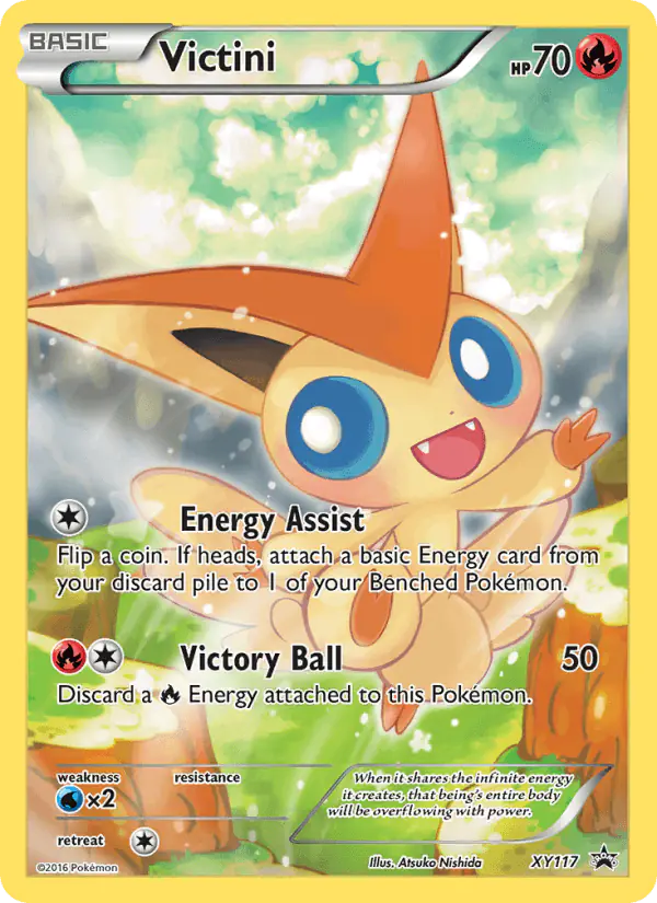 Carta Victini XY117 de XY Black Star Promos