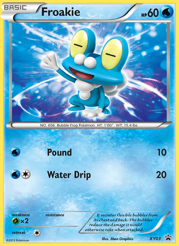 Carta Froakie XY03 de XY Black Star Promos