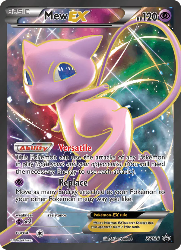 Carta Mew EX XY126 de XY Black Star Promos