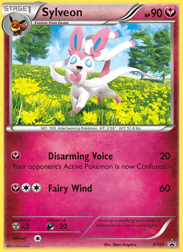 Carta Sylveon XY04 de XY Black Star Promos