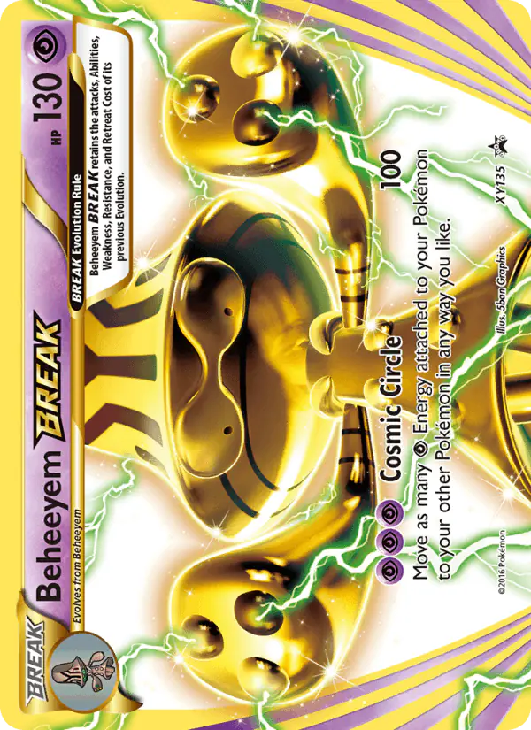 Carta Beheeyem BREAK XY135 de XY Black Star Promos