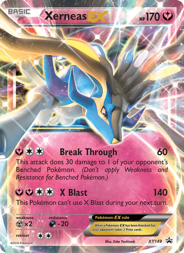 Carta Xerneas EX XY149 de XY Black Star Promos