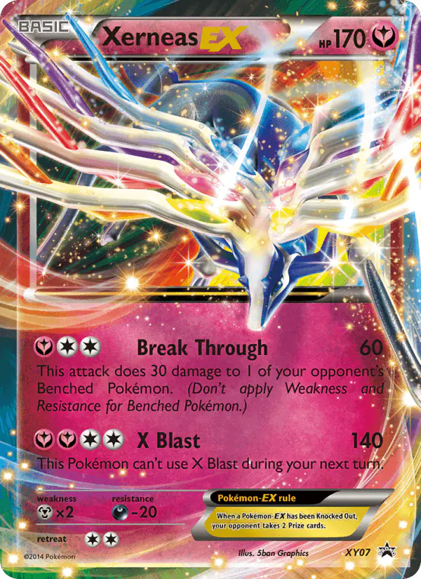 Carta Xerneas EX XY07 de XY Black Star Promos